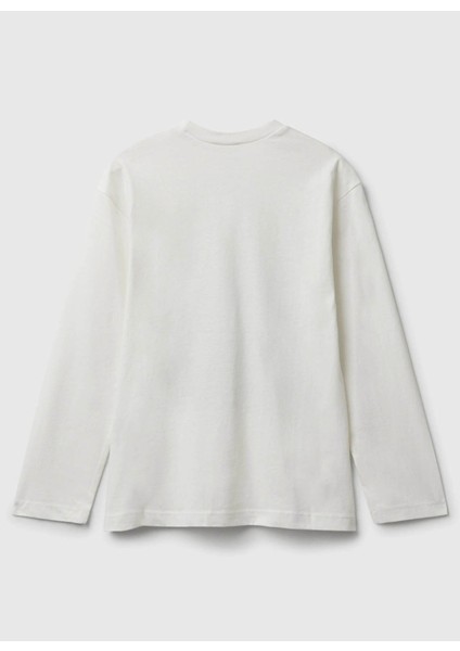 Baskılı Ekru Erkek Çocuk T-Shirt 35RYC10QQ modelleri