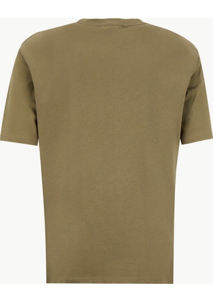 Yuvarlak Yaka Haki Erkek T-Shirt 261 Lcm 242001 Hevass Haki