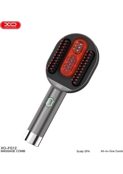 Fg-12 Kırmızı Işık Terapili - Deri Masajı - Ems Saç Çıkarma Destekli Akıllı Saç Tarağı fırsatları