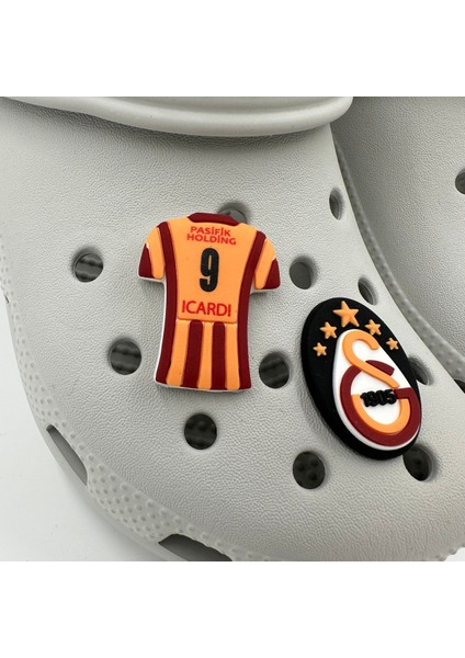 Terlik Süsü ve Aksesuarı – Jibbitz 3D Sarı Kırmızı M.icar 9 No Forma Siyah 5 Yıldız Set fiyatları