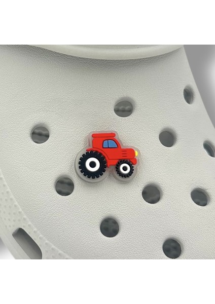Terlik Süsü ve Aksesuarı , Çanta Süsü – Jibbitz 3D Mini Traktör Figür Aksesuar