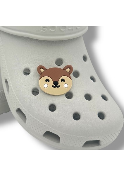 Terlik Süsü ve Aksesuarı , Çanta Süsü – Jibbitz 3D Gülen Ayıcık Suratı Figür Aksesuar modelleri