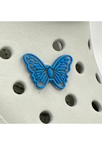 Terlik Süsü ve Aksesuarı , Çanta Süsü – Jibbitz 3D Büyük Boy Desenli Kelebek Figür Logo Aksesuar