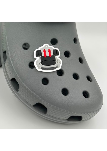 Terlik Süsü ve Aksesuarı , Çanta Süsü – Jibbitz 3D Sırt Kamp Çantası Logo Aksesuar