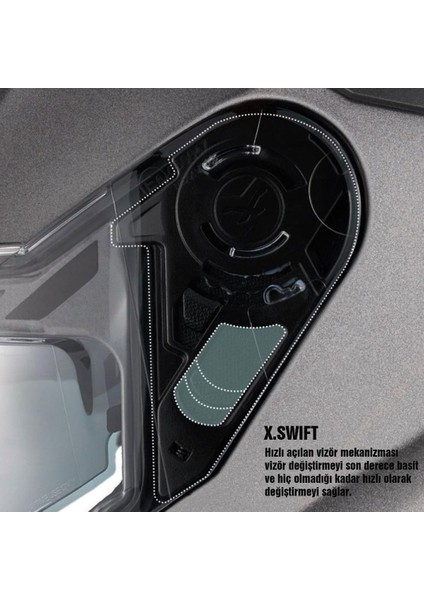 Y.100 B-Side Kapalı Motosiklet Kaskı fırsatları