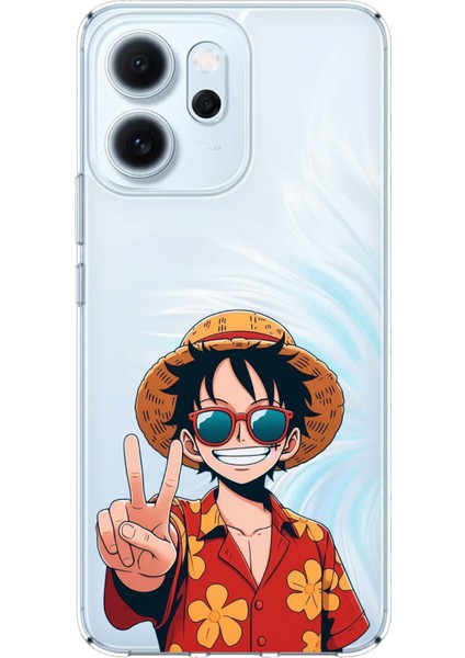 Oppo Reno 14F Uyumlu Monkey D. Luffy Tasarımlı Baskılı Silikon Kılıf