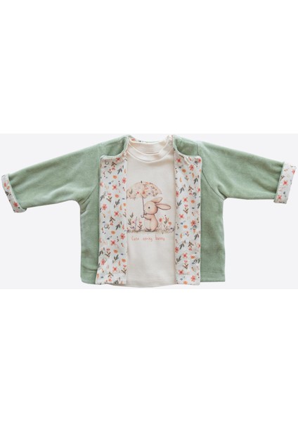 Organik Ella 3'lü Takım Yeşil