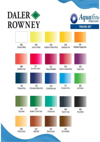 A5 200 gr Spr Mix Media Pad 20 Yp St. Daler Rowney Aquafine 24'lü Tablet Suluboya