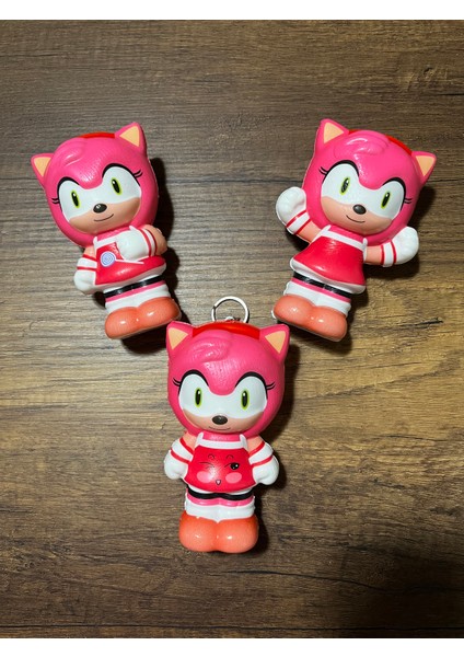 1 Adet Kirpi Sonic Amy Knuckles Sonic Boom Karakter Squishy Anahtarlık