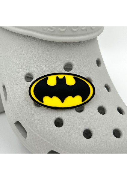 Terlik Süsü ve Aksesuarı , Çanta Süsü – Jibbitz 3D Dev Boy Batmann Logo Aksesuar