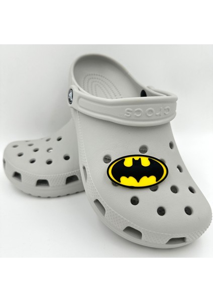 Terlik Süsü ve Aksesuarı , Çanta Süsü – Jibbitz 3D Dev Boy Batmann Logo Aksesuar modelleri