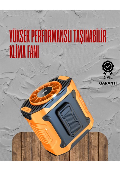 Turbo Mini Fan – Dijital Ekranlı Sessiz & Şarjlı Serinlik!