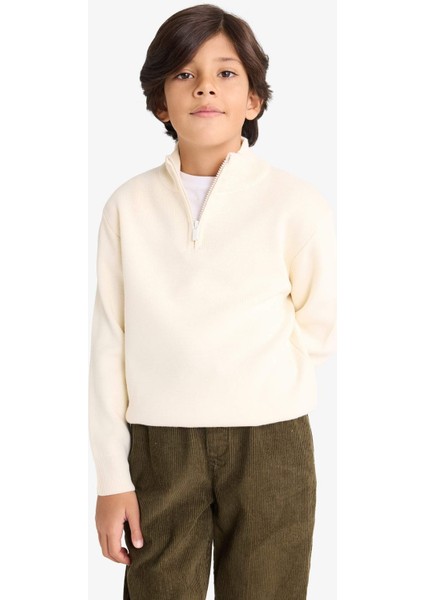 Erkek Çocuk Yarım Fermuarlı Triko Kazak G3023A825AU modelleri