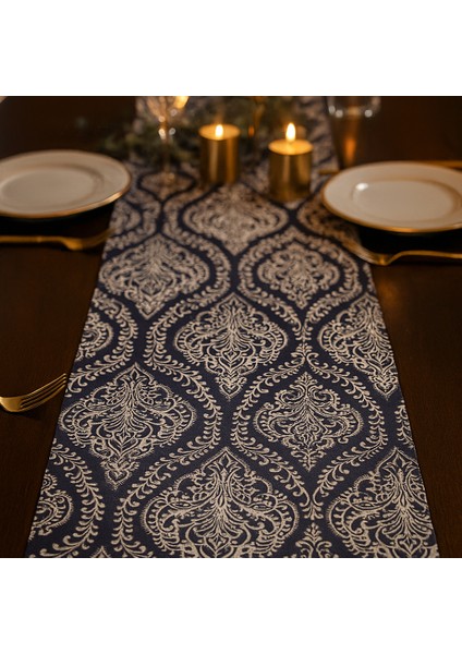 Lüks Duck Gri Masa Runner’ı - Şık Sofralar Için Özel Tasarım 40X140 cm fiyatları