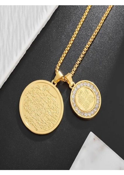 Taşlı Ayetel Kürsi Kolye fiyatları