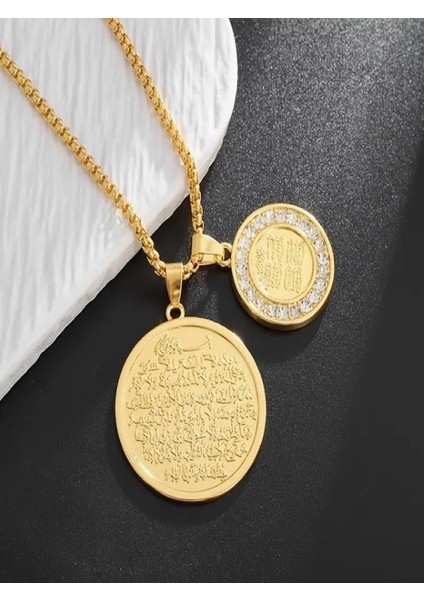 Taşlı Ayetel Kürsi Kolye fırsatları