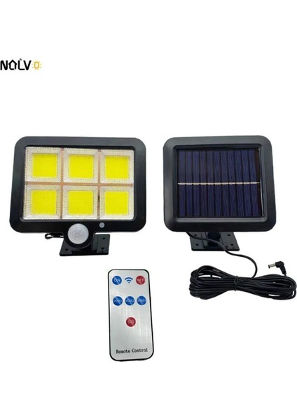 120 Cob LED 4,70 mt Kablolu Solar Panel Güneş Enerjili 3 Mod Duvar Lambası fiyatları