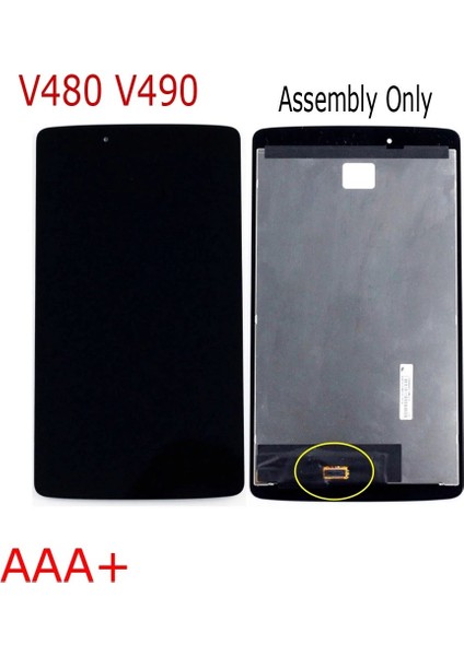 Lg Uyumlu G Pad V480 V490 Tablet LCD Full Siyah