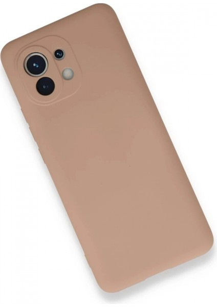 Xiaomi Mi 11 Kılıf Nano Içi Kadife Silikon - Pudra (K95) modelleri