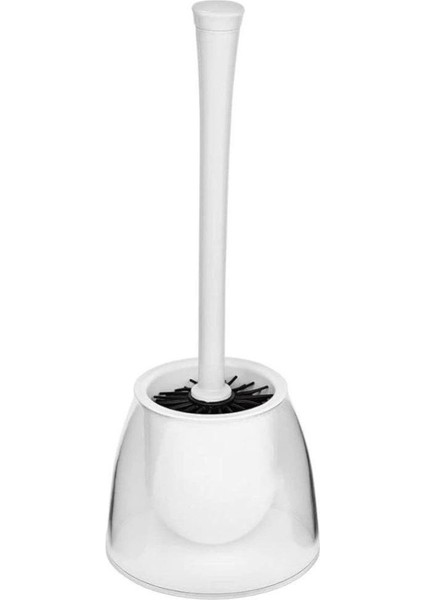 Plastik Tuvalet Fırçası Beyaz - 14,5 x 37 cm