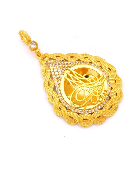 Altın Kaplama Tuğralı Kolye Ucu TGR-716 fiyatları