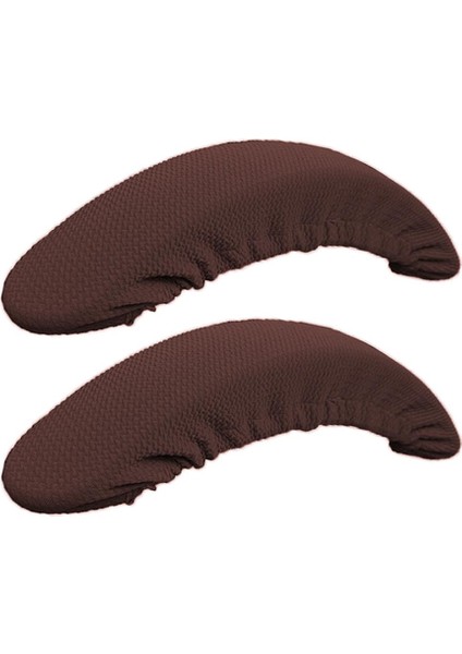 1 Çift Polyester Streç Sandalye Kolçak Koltukları Sandalye Kahvesi (Yurt Dışından) fiyatları