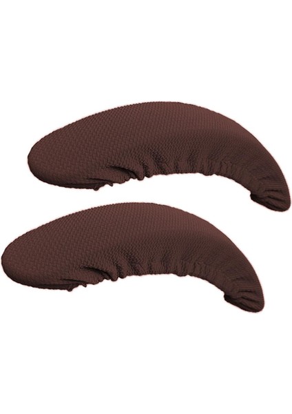 1 Çift Polyester Streç Sandalye Kolçak Koltukları Sandalye Kahvesi (Yurt Dışından) fırsatları