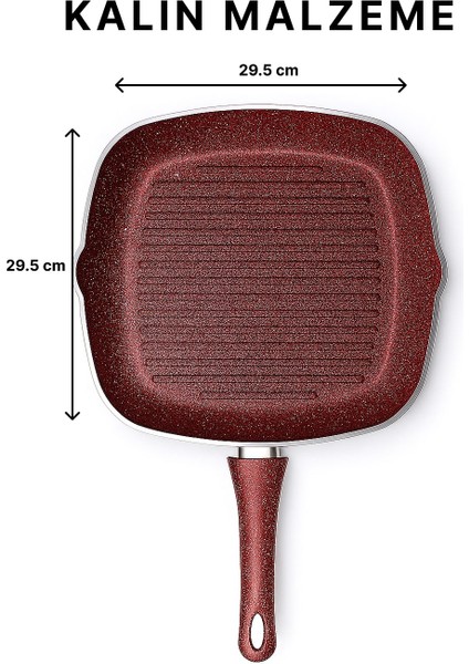 Granit Tencere & Grill Tava Seti 9 Parça Kalın Malzeme Xxl Aşiret Boy Uzun Ömürlü Çeyizlik modelleri