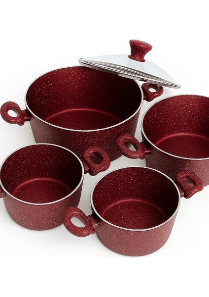 Granit Tencere & Grill Tava Seti 9 Parça Kalın Malzeme Xxl Aşiret Boy Uzun Ömürlü Çeyizlik indirimleri