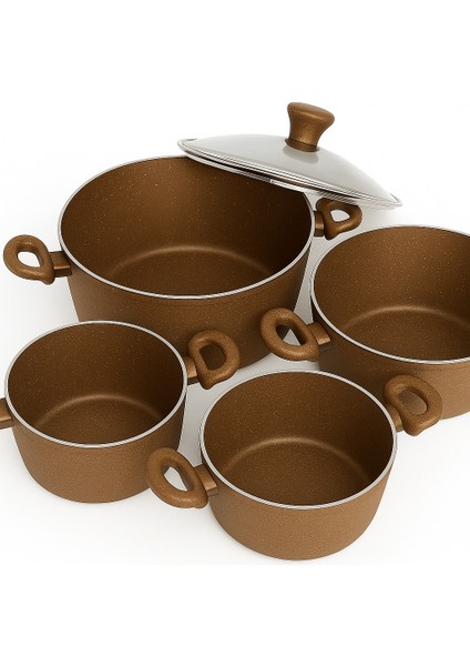 Granit Tencere & Grill Tava Seti 9 Parça Kalın Malzeme Xxl Aşiret Boy Uzun Ömürlü Çeyizlik fırsatları