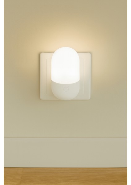 Gece Lambası İki Renkli Günışığı ve Beyaz Renk 1 Watt LED