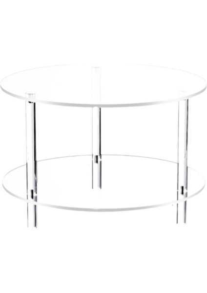 Açık Akrilik Yan Uç 30 cm Yükseklik Için Küçük Yuvarlak 40 cm (Yurt Dışından)