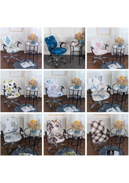 Evrensel Spandex Streç Bilgisayar Sandalyesi Slipcover Koltuk Koruyan Rhombus (Yurt Dışından) modelleri