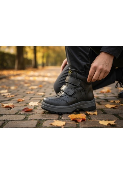 Hakiki Deri Ortopedik Çocuk Bot