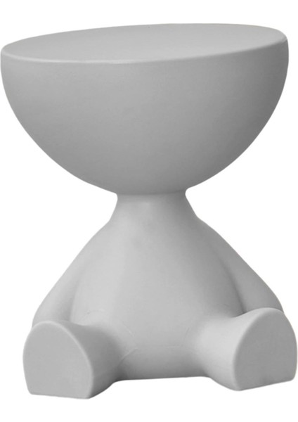 Küçük Yuvarlak Yan Sehpa Düz Başlık Aksesuarları Balkon Gri (Yurt Dışından) modelleri