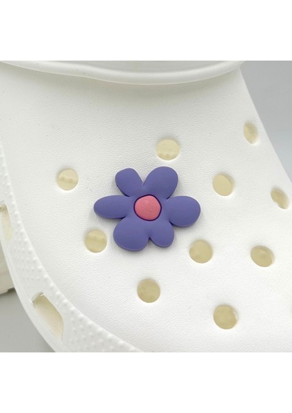 Terlik Süsü ve Aksesuarı , Çanta Süsü – Jibbitz 3D Çiçek Logo Aksesuar