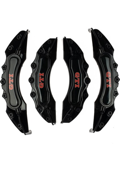 Siyah Gtı (Kırmızı) 4'lü Kaliper Seti Yapıştırma Logolu