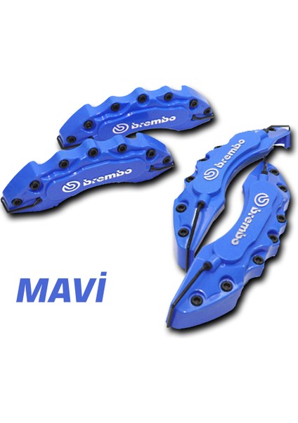 Ford Modifiyecim Mavi Brembo 4'lü Kaliper Seti Kabartmalı modelleri