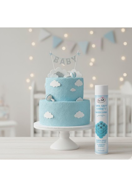 Kadife (Velvet) Sprey Gıda Boyası Bebe Mavi 250 ml fiyatları