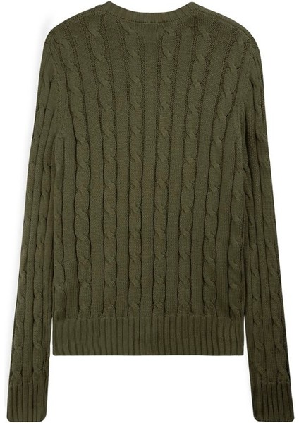 Uzun Kollu Önü Düğmeli Triko Yeşil Hırka fiyatları