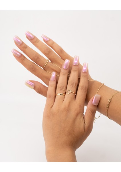 10'lu Mor Orta Oval TT1255 Tekrar Kullanılabilir El Yapımı Protez Takma Tırnak - Mor-L fiyatları