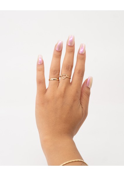 10'lu Mor Orta Oval TT1255 Tekrar Kullanılabilir El Yapımı Protez Takma Tırnak - Mor-L modelleri