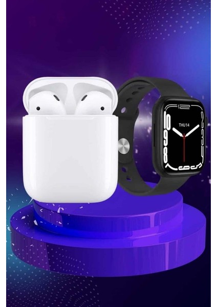 2025 Model Akıllı Saat ve 2.nesil Tws Bluetooth Kulaklık Anc Özelliği Amoled Ek - MCT3865-1634