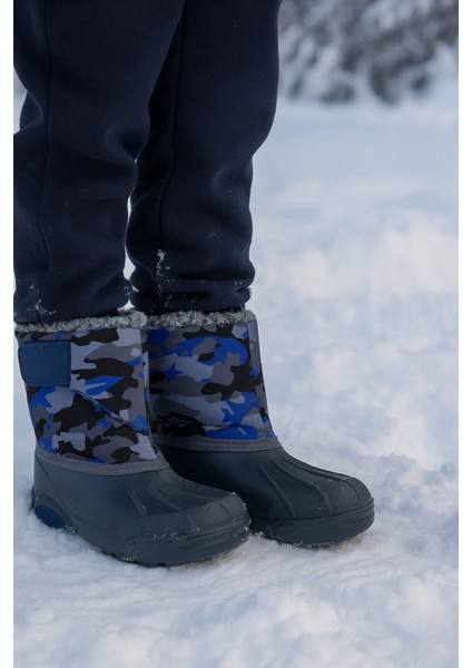 Kışlık Kız Erkek Çocuk Içi Sıcak Astarlı Kar Bot Çizme