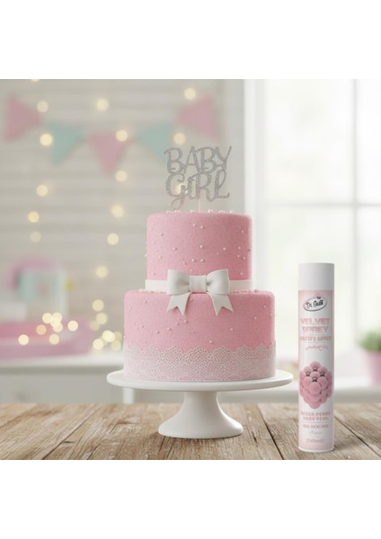 Kadife (Velvet) Sprey Gıda Boyası Bebe Pembe 250 ml fiyatları