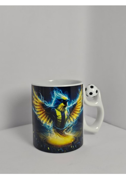 Fenerbahçe Taraftarına Özel Kişiselleştirilebilir Porselen Kulplu Bardak | Yelkovanstudio fiyatları