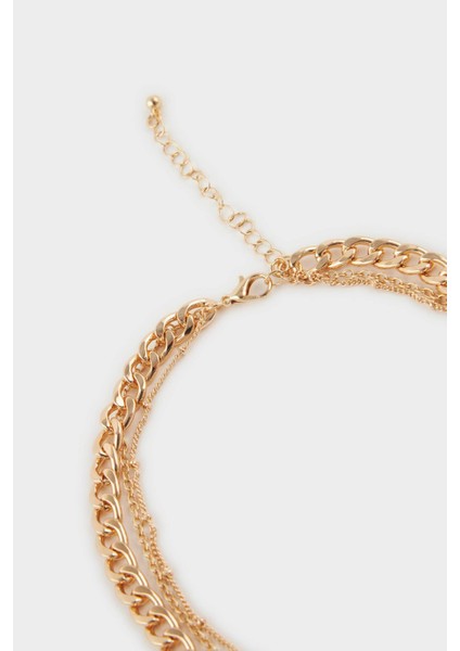 Kadın 3'lü Gold Kolye F7714AXNS modelleri