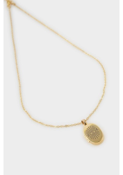 Kadın Çelik Oval Kolye G0332AXNS fiyatları