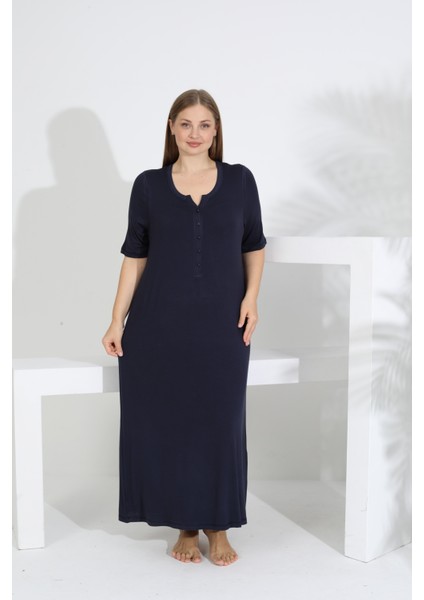 Kadın Bambu Kısa Kol Gecelik modelleri