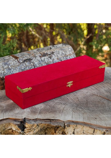 Koleksiyonluk ve Avcı Bıçakları Için Kırmızı Kadife Kutu